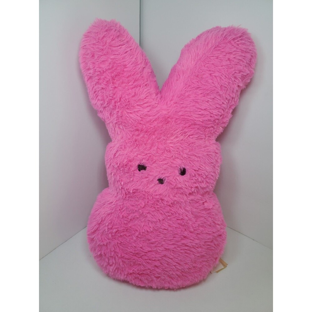 Peeps Hot Pink Bunny Plush Bunny Rabbit 13" Heatable Huggable Stuffed Animal